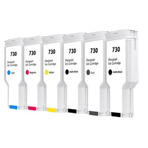 Compatible Plotter cartridges HP730XY Yellow pour HP - P2V70A