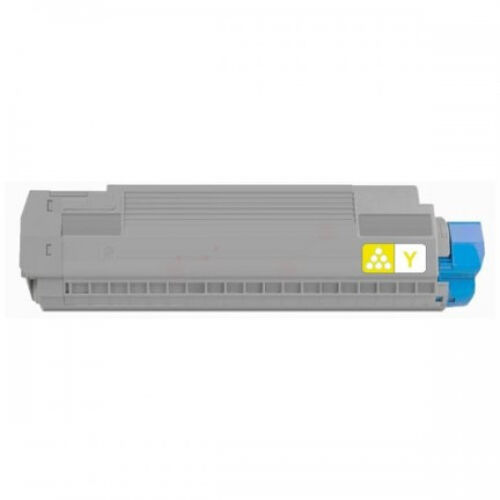 Toner compatible Oki 45862819 - Jaune - 15.000 pages
