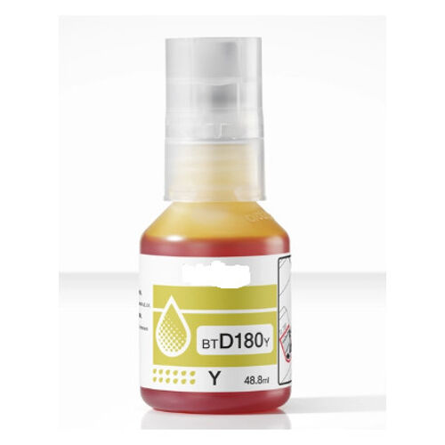 Recharge compatible Brother BTD180Y - Jaune - 5.000 pages