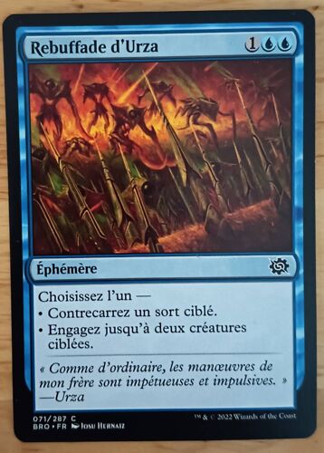 Urza'S Rebuff // Rebuffade D'Urza (La Guerre Fratricide)