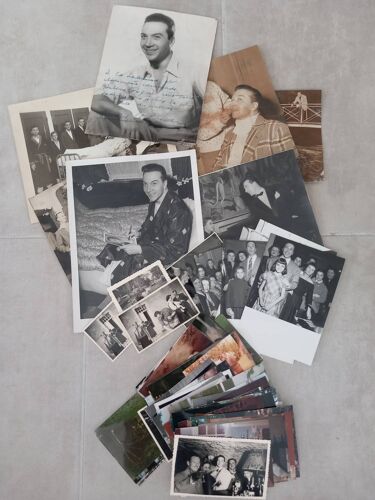 Lot 65 Photos Chanteur André Claveau