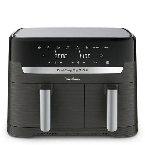 MOULINEX EZ905B20-RA RECONDITIONNÉ Dual Easy Fry & Grill, 8.3L, Air fryer, Noir