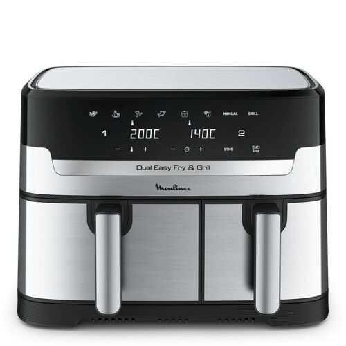 MOULINEX EZ905D20-RA RECONDITIONNÉ Dual Easy Fry & Grill, 8.3L, Air fryer, Inox