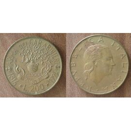 Italie 200 Lire 1994 Piece Commemo Carabinerie Lires Italia Italy