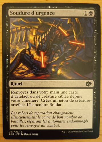 Emergency Weld // Soudure D'Urgence (La Guerre Fratricide)