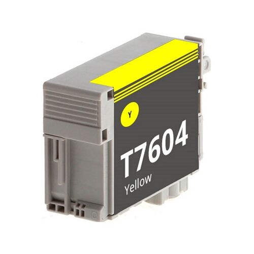 Cartouche compatible Epson T7604 jaune (25,9ml)