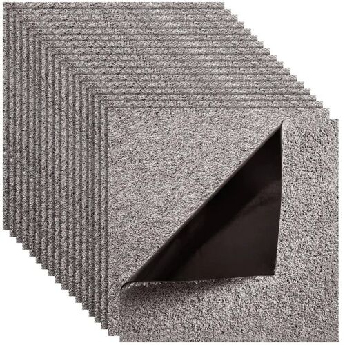 Dalle De Moquette Autocollante-Duoku-45,7 X 45,7 Cm, Lot De 10, Surface Uniforme De 2 M², Épaisseur De 12 Mm