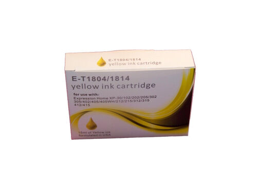 Cartouche compatible Epson T1804 T1814 XL - Jaune (450 pages)