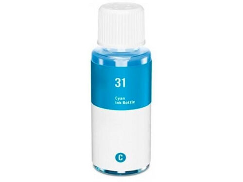 The Premium Solution - 70 ml - cyan - compatible - recharge d'encre (alternative pour : HP 31) - pour HP Smart Tank 5105, 67X, 70XX, 73XX, 750, 76XX; Smart Tank Plus 55X, 570, 655