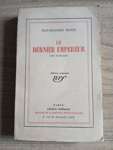 Le Dernier Empereur, De Jean Richard Bloch