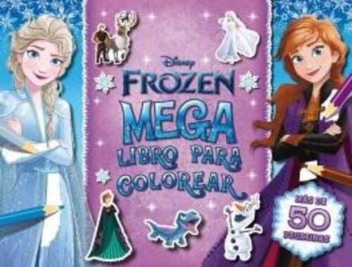 Frozen. Megalibro Para Colorear 2: Con Pegatinas