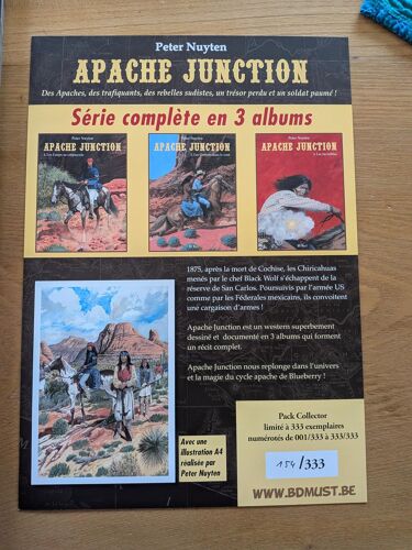 Apache Junction Cycle Complet + Cadeau Album Dirty Cobb- Peter Nuyten