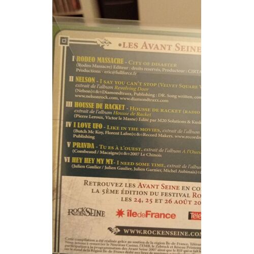 Cd 6 Titres Compilation Les Avant Seine.