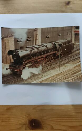 Photo Originale 1979 - Locomotive À Vapeur Br 44 0618-7 - Saalfeld Rda Ddr