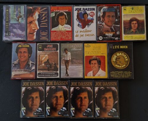 Joe Dassin Lot De 15 Cassettes Audio Tape