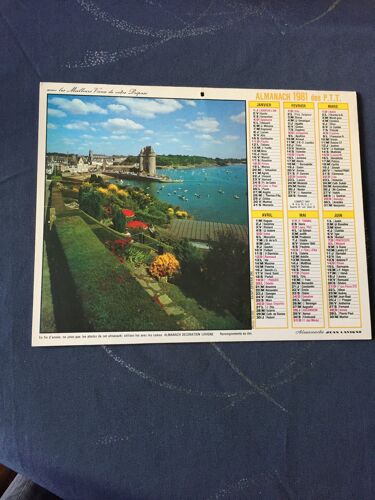 Almanach 1981 Des Ptt /Paysages