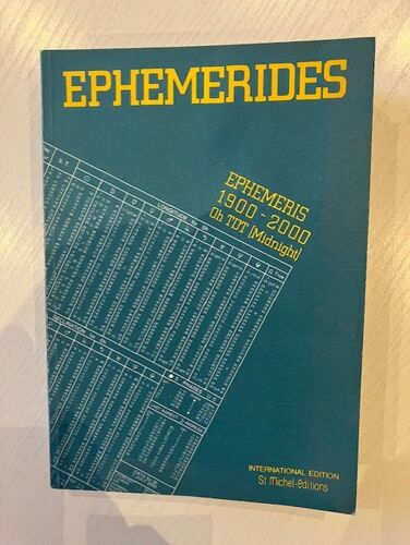 Ephémérides 1900-2000