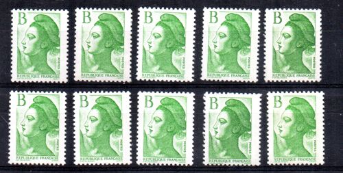 France.Lot De 10 Timbres 2483.Neufs Sans Charnière
