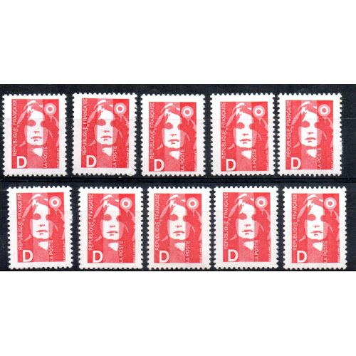 France.Lot De 10 Timbres 2712.Neufs Sans Charnière