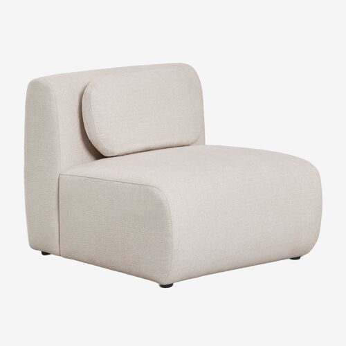 Module central pour canapé modulaire en chenille Coquette