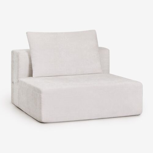 Module central pour canapé modulaire en chenille emballé sous vide Norridge