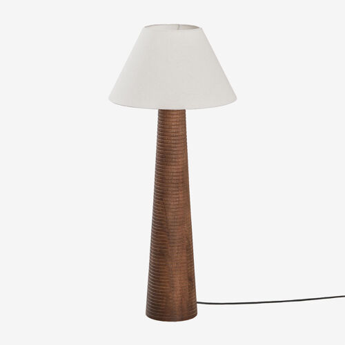 Lampe sur pied en bois de manguier Malva ¿70 cm