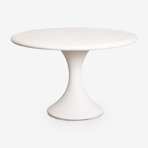 Table De Jardin Ronde Ø120 Cm En Ciment Eloria