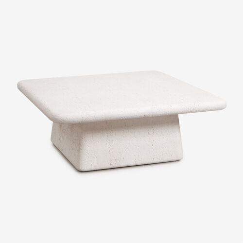 Table Basse De Jardin Carrée 105x105 Cm En Ciment Maelis
