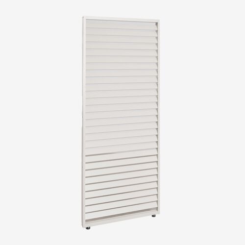 Pack De 4 Panneaux Latéraux Pour Pergola Bioclimatique En Aluminium Avec Lames Druvia Blanc Gardenia