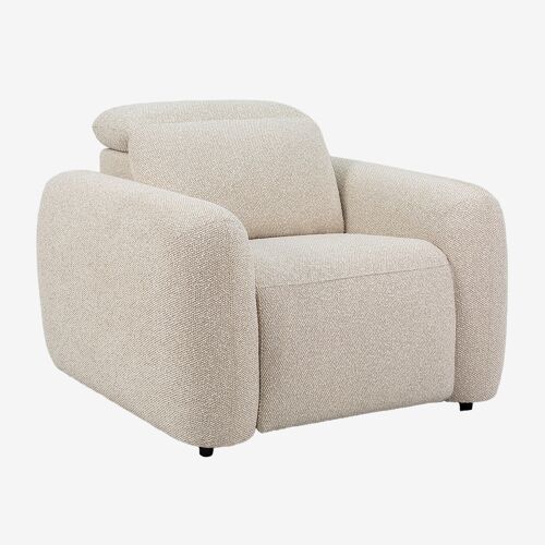 Pack de 2 fauteuils inclinables électriques tapissés Peggy