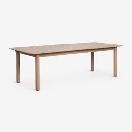 Table De Jardin Rectangulaire Extensible En Bois D'acacia Duala 250-310x105 Cm Acacia Marron Clair