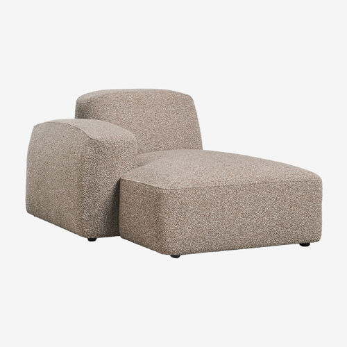 Module chaise longue gauche pour canapé modulable Bastian