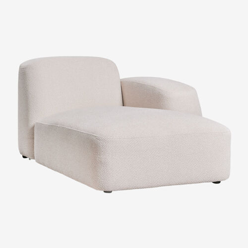 Module chaise longue droite pour canapé modulable Bastian