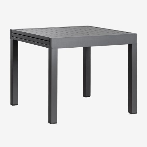Table De Jardin Extensible En Aluminium Starmi 90-180x90 Cm Gris Graphite