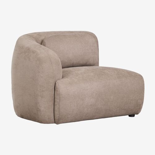 Module d'angle gauche pour canapé modulaire en chenille Coquette