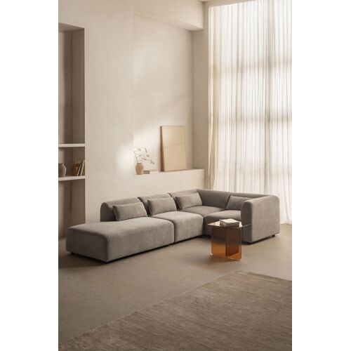 Canapé d'angle modulaire 4 pièces Fogler avec divan gauche
