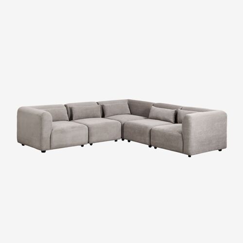 Canapé d'angle modulaire 5 pièces Fogler