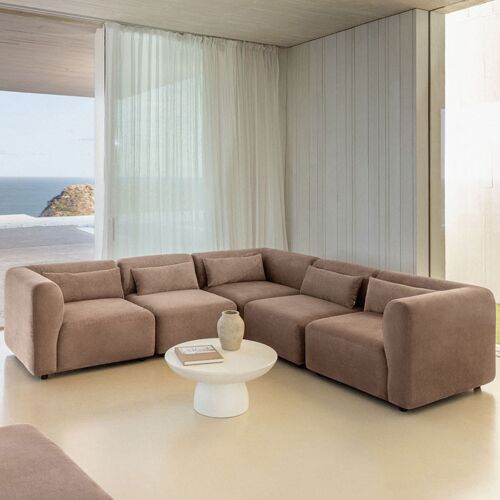 Canapé d'angle modulaire 5 pièces Fogler