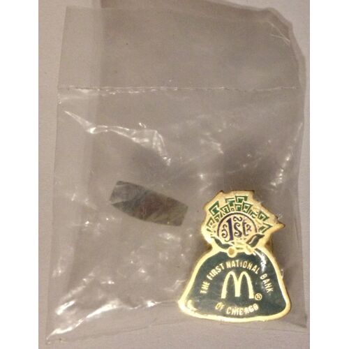 Pin'S Mc Donald'S - The First National Bank Of Chicago (Usa) Signé Lidejo
