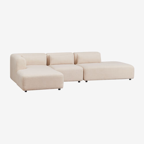 Canapé modulaire avec méridienne gauche de 3 pièces Fogler