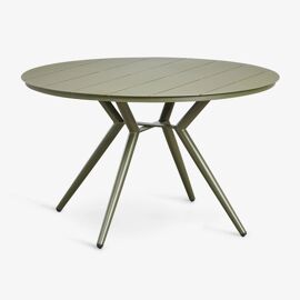 Table De Jardin Ronde En Aluminium Valerie Vert Olive Intense Ø125 Cm