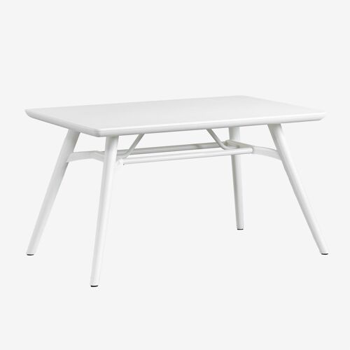 Table à manger rectangulaire (134x78 cm) Joane Blanc