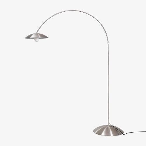 Lampadaire En Fer Lomira Gris Chromé