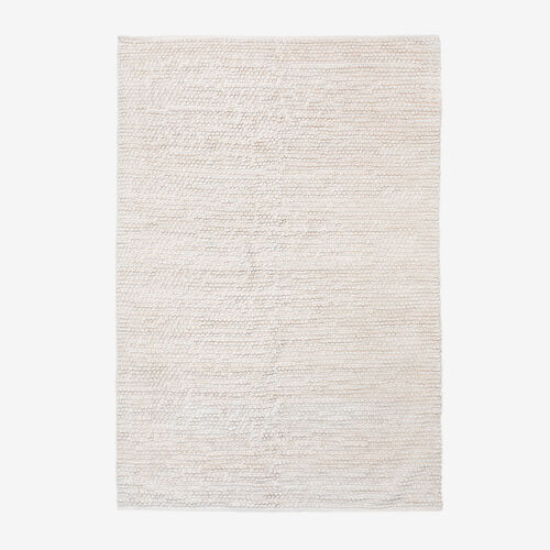 Tapis D'extérieur Rectangulaire 160x230 Cm En Polyéthylène Mariyana Blanc Gardenia
