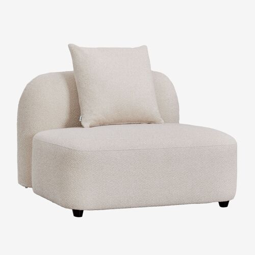 Module central pour canapé modulable en chenille Coco