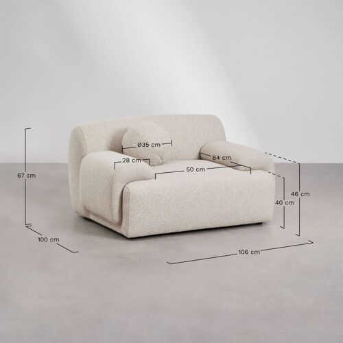 Pack de 2 fauteuils tapissés Shirina