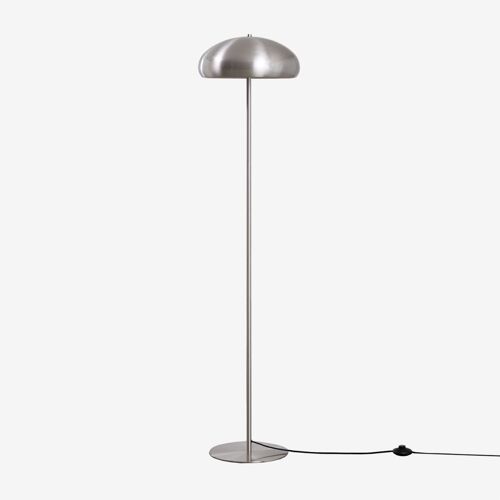 Lampe sur pied en fer Hilma Gris Chromé
