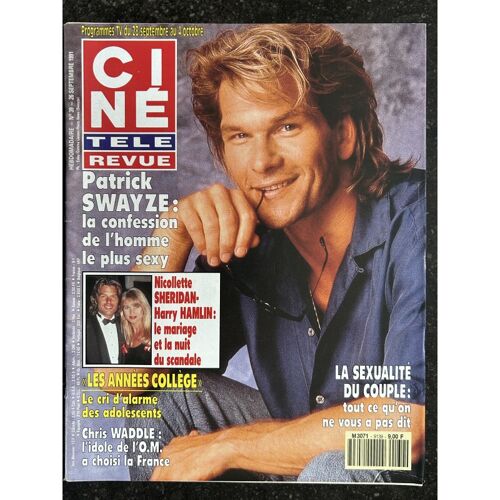 Cine Tele Revue 1991 09 26 N° 39 Patrick Swayze - Les Années College + Poster Donnie Wahlberg