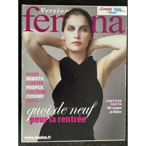 Femina 335 Aout 2008 Laetitia Casta Elle Rayonne Au Théâtre