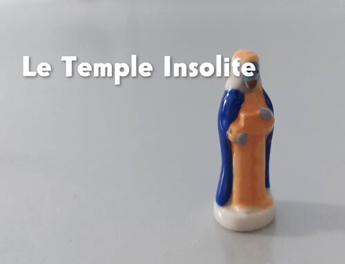 Fève Crèche - Roi Mage Orange Et Bleu